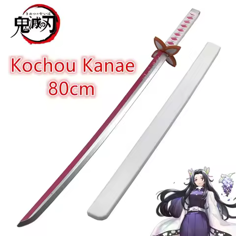 Original Anime Demon Slayer Sword Katana Cosplay Weapon Kochou Kanae Kyoujurou Tanjirou Swords 80cm