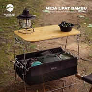 Bamboo Mini Folding Table CLS Folding Table Camping Outdoor Mini Wooden Table