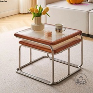 🔥Tea table/coffee table/rattan woven coffee table/minimalist coffee table, sofa side coffee table🔥