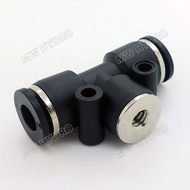 Tee 6 mm to Nozzle - PU Quick Connector Push In Fitting/ - Plastic