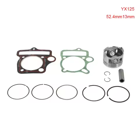 YX125 52.4MM 13MM Piston Rings Kit 125CC 1P52FMI For Locin PBR Dax Monkey Dirt Pit Bikes Parts ATV D