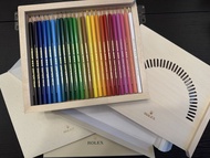 Rolex × Caran d'Ache 24色木顏色筆盒
