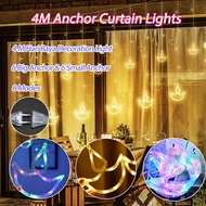 🌙Deepavali 4M LED Curtain Light Fairy Light String 8modes Hari Raya Curtain Diwali Birthday Ramadan Wedding Party