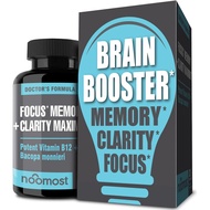 Brain Supplement / Brain Booster Supplement for Focus, Memory, Clarity, Energy Work as Caffeine Brai