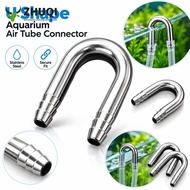 ZHUQIPH Air Tube Connector, Stainless Steel U Shape Aquarium Airline Connector,  4-5mm Tube Diffuser