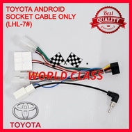 TOYOTA 4H PLUG AND PLAY ANDROID SOCKET CABLE LHL-7#