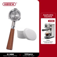 HiBREW Coffee Bottomless Portafilter 51MM Filter Basket Espresso Machine Accessories Barista Tool H1