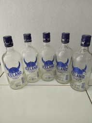 Botol bekas Iceland Vodka botol kaca botol hiasan botol pajangan dekorasi botol koleksi 500ml per 1p