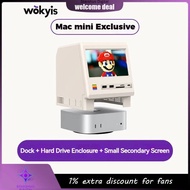 WOKYIS M5 13-in-1 Docking Station For Mac Mini 8TB Hard Drive Expansion HDMI HD Small Secondary Scre
