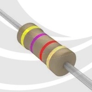 Jinggang Electronic Carbon Film Resistor 1/4W 4.7K ±5%
