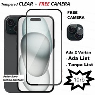 LAYAR Tempered Glass FREE Camera iphone 16 16+ 15 Plus 14 Pro 13 12 Max 11 Promax Mini X XS XR XSMAX