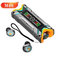 ♥ SFREE Shipping ♥ New M48 Mecha Style Game Wireless Bluetooth Audio Headset Earphones 5.3 Headphones Sport Earbuds Headset For iphone Xiaomi Phone