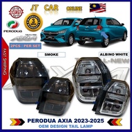Perodua Axia 2023 - 2025 OEM Design Tail Lamp ALBINO & SMOKE