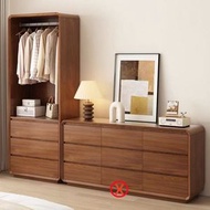 Carpenter - 實木鬥櫃衣帽櫃一體睡房多櫃桶收納櫃收納櫃小戶型床尾櫃