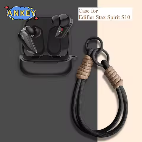 for Edifier Stax Spirit S10 Case Soft Protective Silicone Cases Cover with Lanyard Keychain