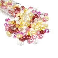 Superduo, 2.5x5mm, Hawaiian Leis. 10gm/tube.