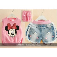 Children's Clothes | Latest girls' clothing sets | VG88TSMc - minnie star Tank Top fit 3-4 Years