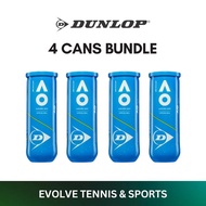 4 cans(12 balls) of Dunlop AO balls