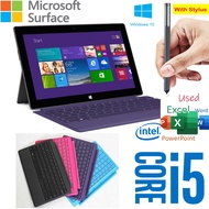 Microsoft Surface Pro Second Hand Intel i5 CPU 128GB SSD Windows 10 Laptop Office MT45 10.6 Inch Touch Screen Computer With Stylus