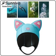Diving Hood Neoprene Cute Wetsuit Hood Scuba Hood Diving Cap Headgear Swim Hat for Women Adult Swimm