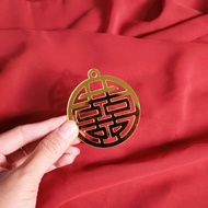 Shuang Xi | Size XS | 6cm | Gold Mirror