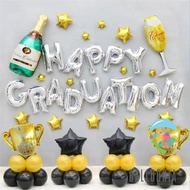 SET Foil Balloon Graduation Terropy Graduation Balloon Decoration