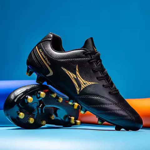 Men Professional Original Society Football Boot FG Long Nail Futsal Hall Football Boot Outdoor Teen 