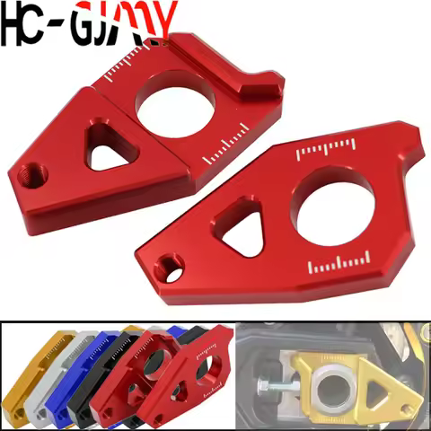 Motorbike Axle Spindle Chain Adjuster Blocks For Yamaha T-MAX500 TMAX 530 2012-2016 YZF R1 FZ1 FZ8 2
