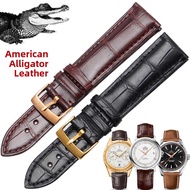 Woalmorn | Crocodile Leather Watch Strap For OMEGA