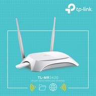 Router Package + 4G ROUTER Model TP LINK TL MR3420 + Telcomsel4G LTE 300Mbps Model