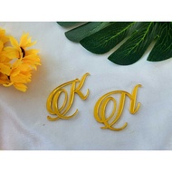 Acrylic Cutting Initial Name Dowry Custom Initial Name/ Decorative Dowry Initial Chipboard/ Initial 