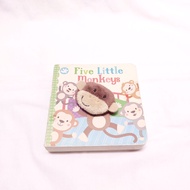 Finger puppet Five Little Monkey Children's Book (Preloved)
