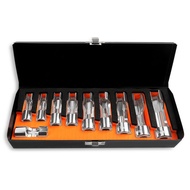 10PCS 3/8 Inch Line Removal Open Socket Set Union Nut Socket Open Oil Pipe Removal Sleeve Car Repair