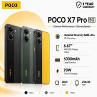 POCO X7 Pro 5G 8GB+256GB I 6000mAh Large Battery |  Dimensity 8400-Ultra I 6000mAh Battery | 1 Years