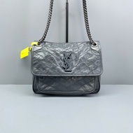 YSL Niki 中號 灰色 肩背包斜背包