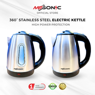 [QC Passed] MS SONIC Electric Kettle Stainless Steel Teko Jug Cerek Elektrik Tea Maker Hot Water Pemanas Air