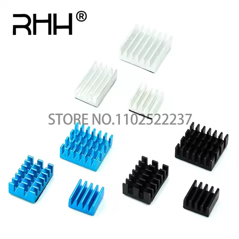 For Raspberry Pi 4 Heat Sink 3pcs Raspberry Pi 4B Aluminum Heatsink Radiator Cooling Kit Cooler for 