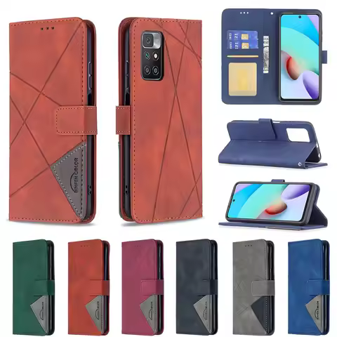 Flip Leather Wallet Case For Xiaomi Redmi 10 2022 10 4G 10 5G 10A 10C 10X 4G 12 4G 12C 13 4G13C 4G 1