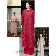 HONG HOA 4-panel reformed ao dai, wedding ao dai, engagement ao dai, bride Wedding dress women dress