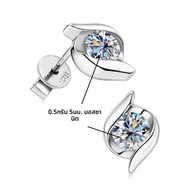 เงินสเตอร์ลิง 925 จริง Moissanite ชุดเครื่องประดับสําหรับผู้หญิง 2.0ctw D สี Lab ต่างหูเพชรจี้สร้อยค