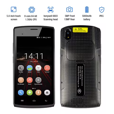 PDA Android Scanner Warehouse Inventory Data Collector Handheld Terminal 3GB RAM 16GB ROM Memory Hon
