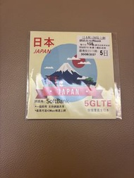 日本 SoftBank 5日 SIM卡