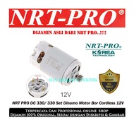 NRT PRO 330 DC Dinamo Motor Bor Cordless DC 12V Mesin Tangan Baterai 330DC DC330 DC 330