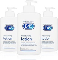 E45 Moisturiser Dermatological Lotion 500Ml With Pump (Pack Of 3) 500 Milliliters