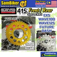 SUPRIMO 415 EX5 Dream WAVE100 W110 WAVE125 Dash Future Gold Rear 415 Sprocket Racing Front Spocket S