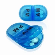 Pill Box AM PM Medicine Storage Box onemed