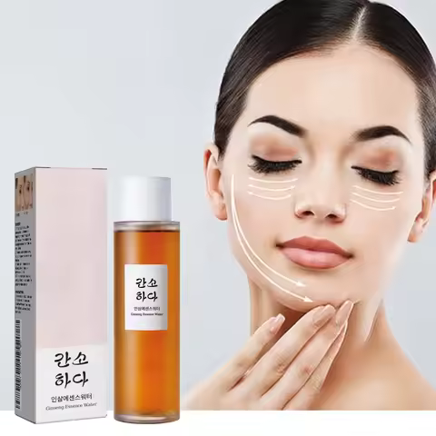 Ginseng Face Essence Moisturize Lighten Fine Line Smooth Restores Dry Dull Skin Brighten Serum Hydra