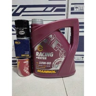 Mannol Racing Ester 10w60 Fully Synthetic + Free oil filter &amp; engine flush