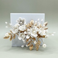 JACATEL HP 112 Elegant Gold Leaf Botanical Headpiece