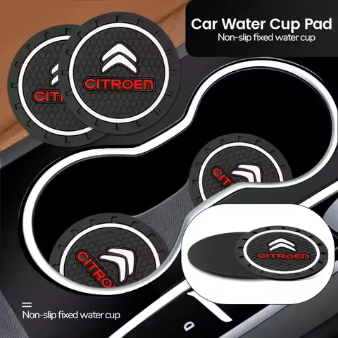 Car Anti-Slip Silicone Pad Water Cup Holder Drink Coaster Accessories For Citroen C2 C3 C4 C5 C6 C1 